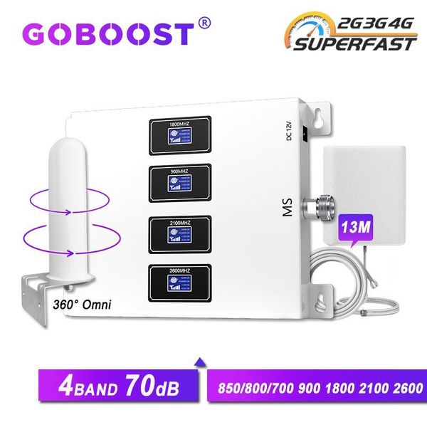 Характеристики Goboost Роутер Усилитель сигнала 4 диапазона, Gsm 2g 3g ...