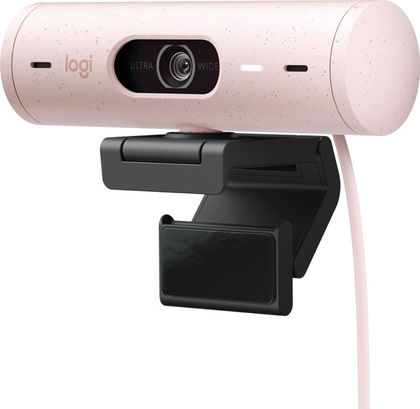 Веб-камера Logitech Brio 500 HD Webcam, USB Type-C, розовая (960-001421 ...