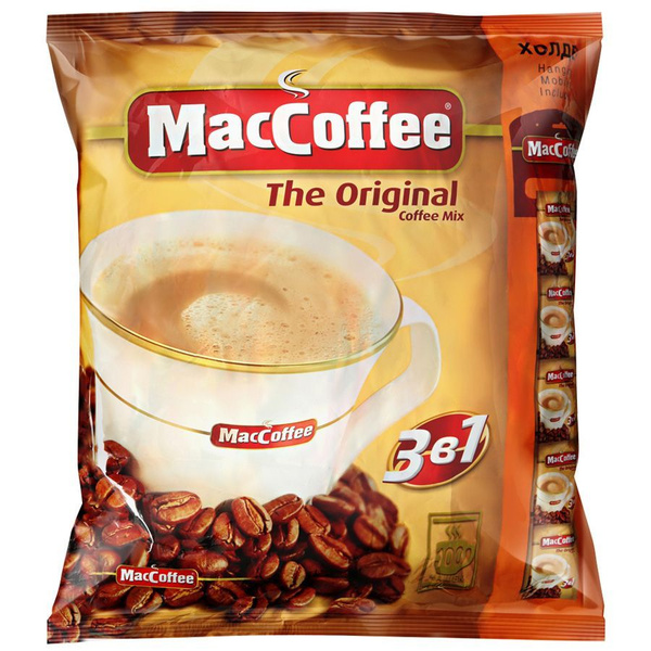 Кофейный напиток MacCoffee The Original 3 в 1, 100 шт по 20 г - купить ...