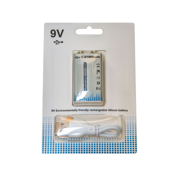 Аккумуляторная батарея типа Крона USB Type-C 9V 1000mAh - купить с ...