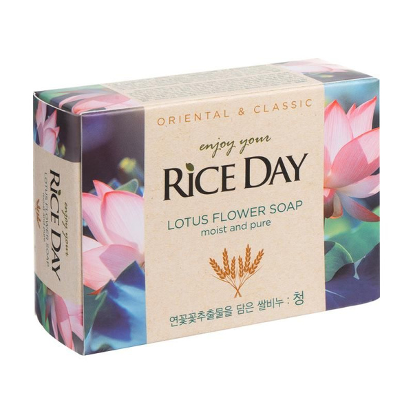 Туалетное мыло, Rice Day, лотос, 100 г - купить с доставкой по выгодным ...