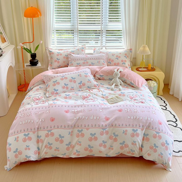 Постельное белье простое хлопчатобумажное из четырех частей, 1 простыня ...