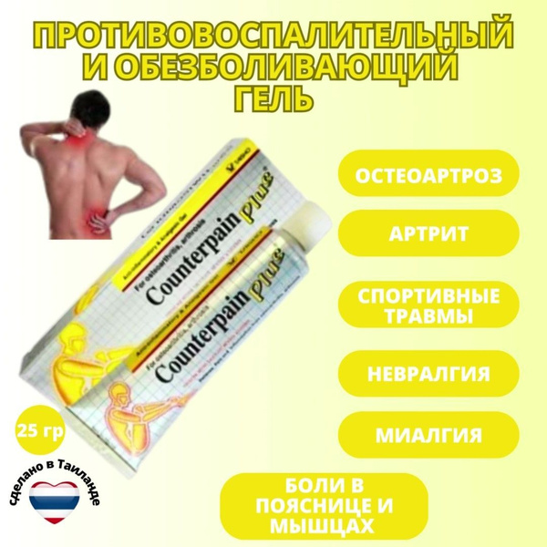 Противовоспалительный и обезболивающий гель Counterpain plus (усиленная ...