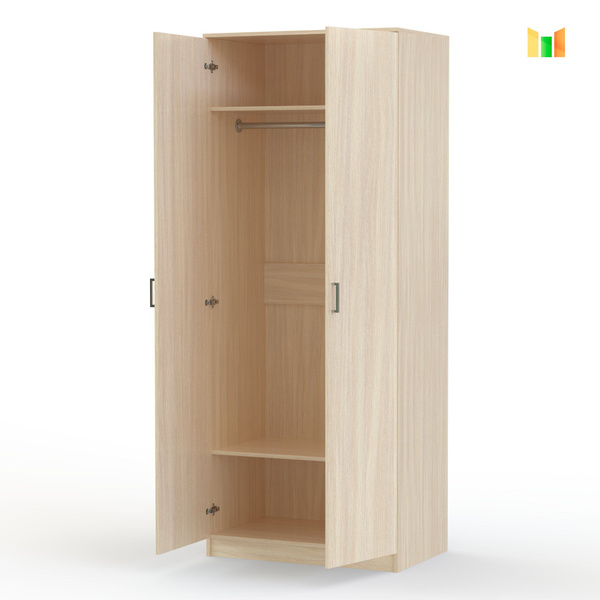 Шкаф распашной BestMebel Шкаф Эконом 2, 60x45x220 см - купить по ...