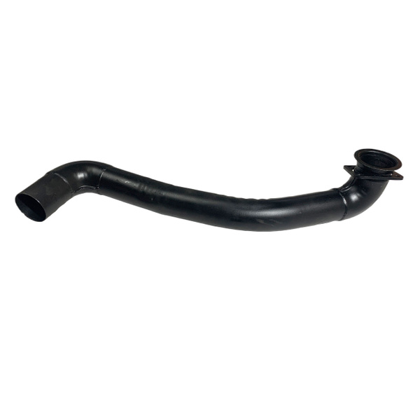 Труба глушителя правая КамАЗ (квадратный фланец с 4 отверстиями ...