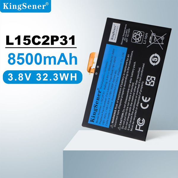 KingSener L15C2P31 8500 мАч Аккумулятор для ноутбука Lenovo Yoga Book ...