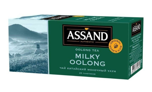 Чай ASSAND молочный улун зеленый, 25 пакетиков, 3 шт. - купить с ...