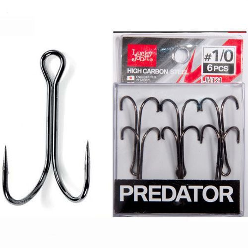 Крючки-двойники Lucky John PREDATOR сер. LJH121 разм.006 8 шт. - купить ...