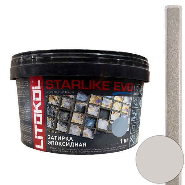 Затирка эпоксидная Litokol Starlike Evo S.202 naturale 1 кг - купить с ...