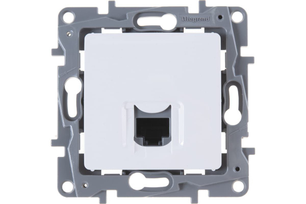 Розетка компьютерная одинарная Legrand Etika скрытой установки 5 ...