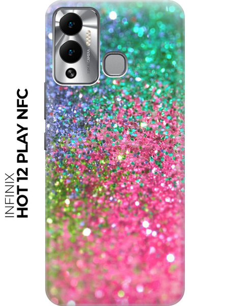 Силиконовый чехол Магические блестки на Infinix Hot 12 Play NFC ...