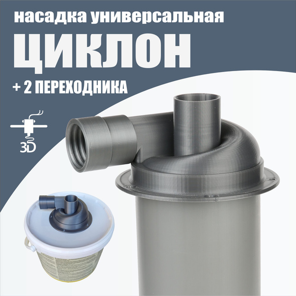 Циклонный фильтр для пылесоса. Насадка циклон универсальная на 110 ...