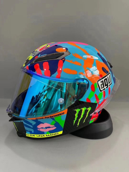AGV Мотошлем avg pista PISTA E2206 голубой, светло-желтый - купить с ...
