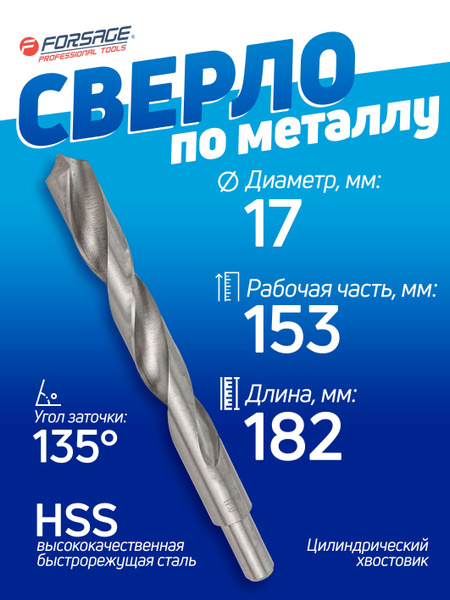 Сверло по металлу 17 мм HSS, в чехле - купить по выгодной цене в ...