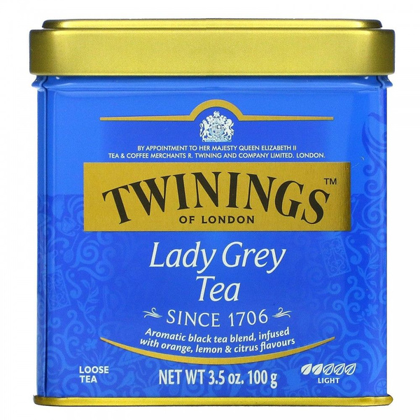 Twinings, Lady Grey, листовой чай, 100 г (3,5 унции) - купить с ...