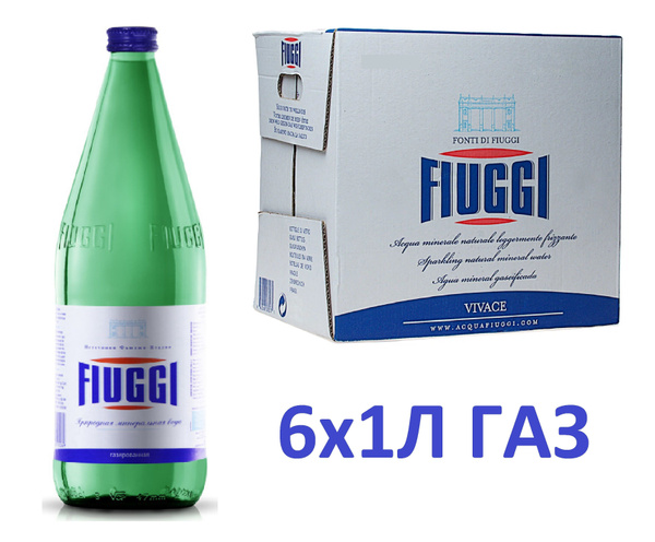 FIUGGI Вода Минеральная Газированная 1000мл. 6шт - купить с доставкой ...