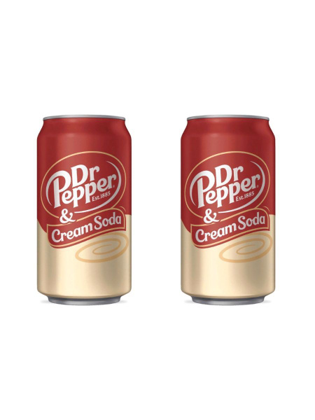 Газированный напиток Dr. Pepper Cream Soda Крем Сода 355мл, 2шт ...