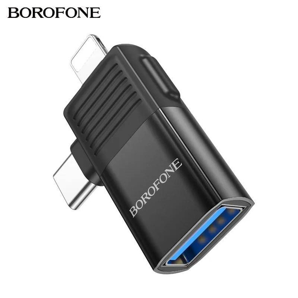 Переходник для айфона, для зарядки телефона Lightning - Type-C - USB ...
