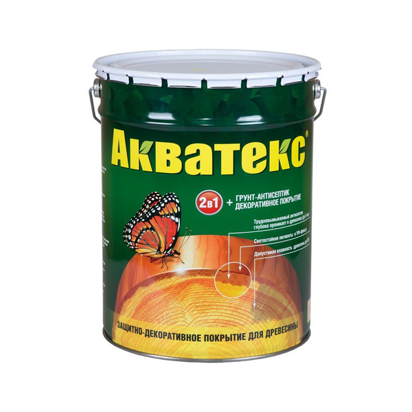 Характеристики Защитно-декоративное покрытие для древесины Акватекс ...