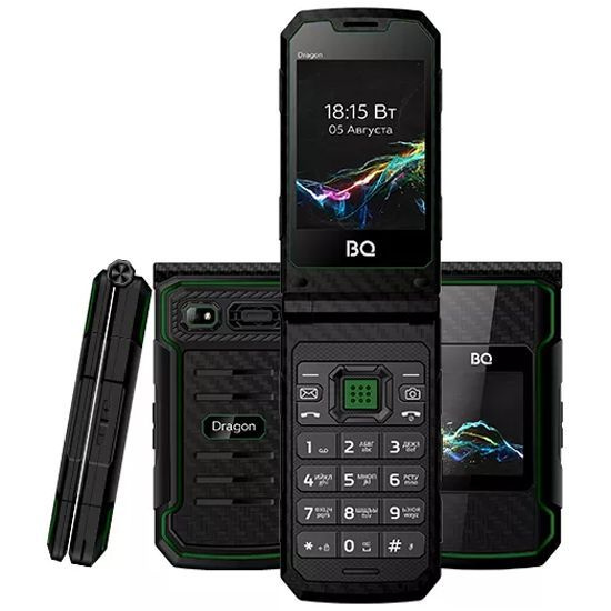 Мобильный телефон BQ 2822 Dragon Чёрно-зеленый, зеленый - купить по ...