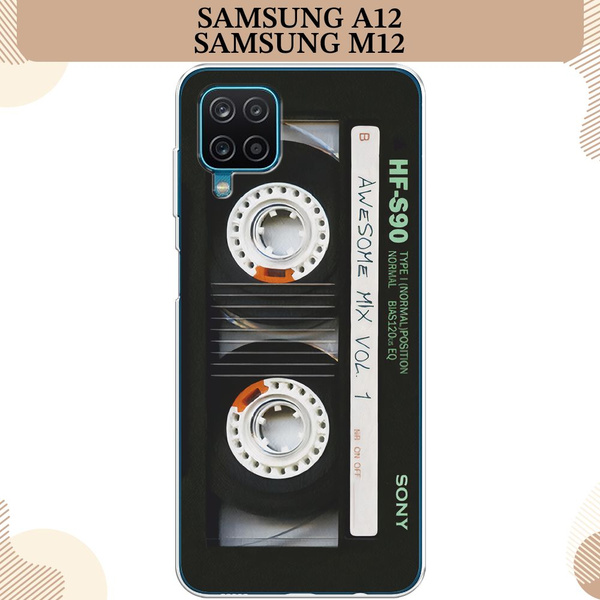 Силиконовый чехол на Samsung Galaxy A12/M12 / Самсунг А12/М12 Кассета ...