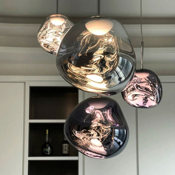 Люстра потолочнаяБританская люстра из лавы Тома Диксона, стеклянные ...