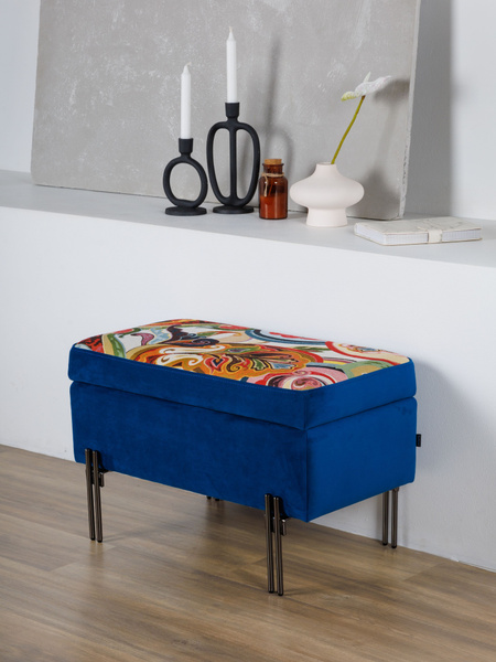 Банкетка Банкетка_Оранжевая с крышкой в гобелене_hochustul, Микровелюр ...