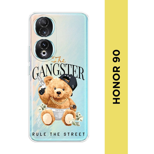 Силиконовый чехол на Honor 90 / Хонор 90 "Плюшевый гангстер ...