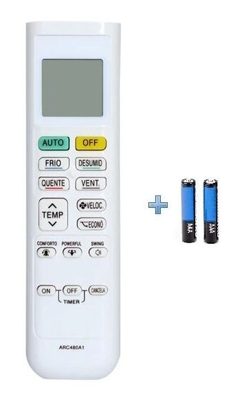 HZIME Universal Remote Control Compatible With Daikin Air Conditioner Arc480a11 Arc480a12 Arc480a13 Arc480a9 Arc480a49 Arc480a53 Arc480a55 Arc480a