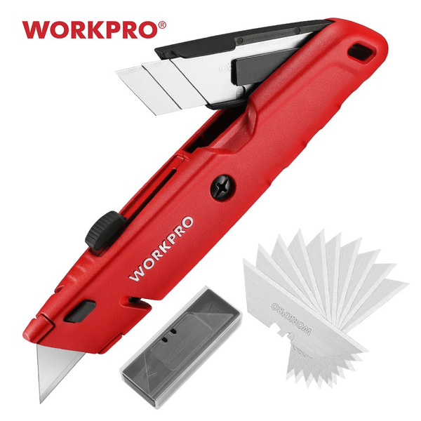 Складной нож WORKPRO, универсальный нож для электрика, ножи для резки ...