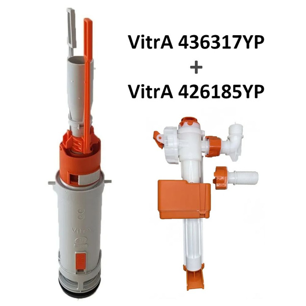Сливное устройство VitrA 436317YP + Заливной механизм VitrA 426185YP ...
