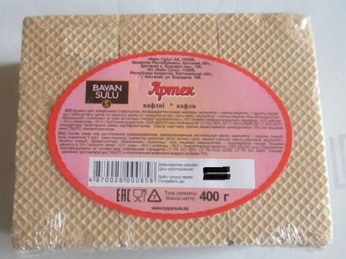 Вафли "Артек", 400 гр, БАЯН СУЛУ (Bayan Sulu), Казахстан - купить с ...