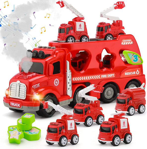 Пожарные игрушечные грузовики для детей 2, 3, 4, 5 лет - купить с ...