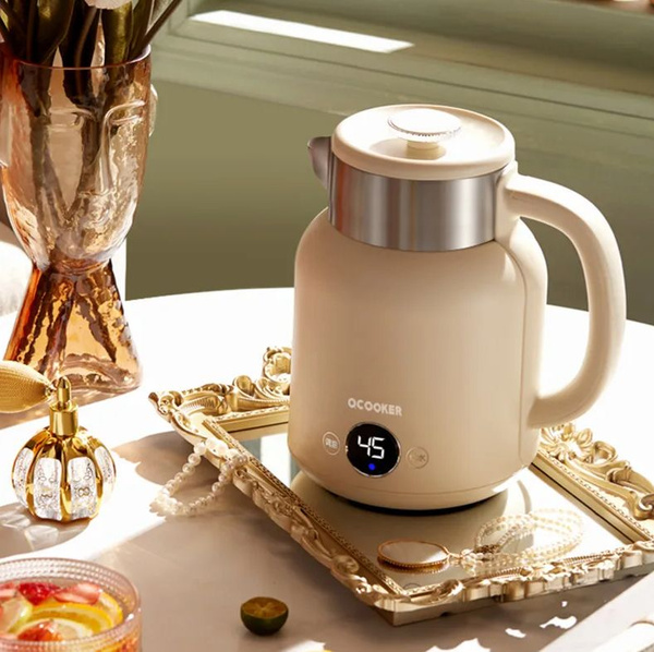 Купить электрический чайник Qcooker CR-SH1501, Металл по низкой цене ...