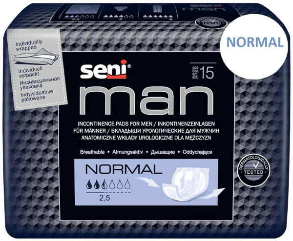 Вкладыши урологические для мужчин SENI MAN Normal № 15 купить на OZON ...