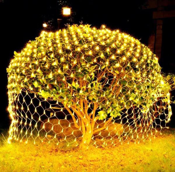 Новогодняя гирлянда "Сетка" 3 х 2, 200 светодиодов, цвет белый тёплый ...