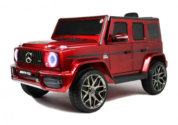 Электромобиль детский Mercedes-Benz G63 красный металлик, с пультом ...