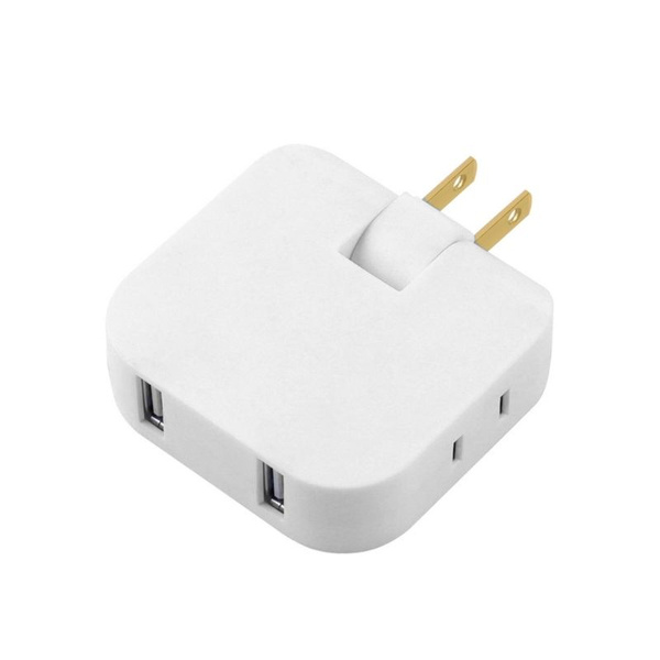 1, вращающийся на 180 градусов двухконтактный штекер с USB стандарта ...