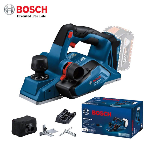 Аккумуляторный рубанок Bosch GHO 185-LI Solo, бесщеточный (Аккумулятор ...