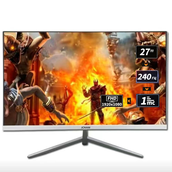 Монитор JCNAM 240 гц игровой плоский без рамки full hd 27" - купить по ...
