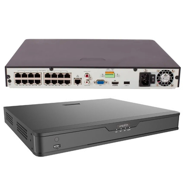 Uniarch NVR-216S2-P16 - 16 канальный видеорегистратор IP для камер ...