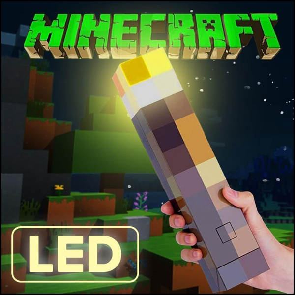 Купить Майнкрафт/minecraft светильник пиксельный / Факел ночник,USB в 4 ...
