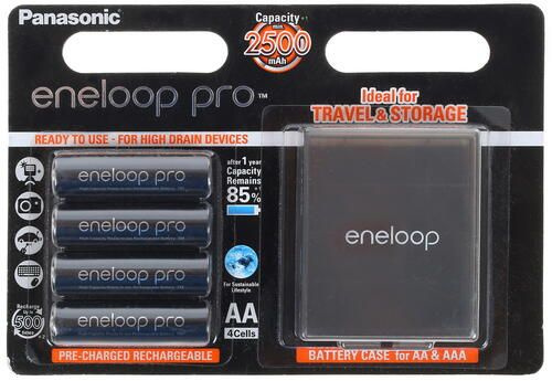 Аккумулятор Panasonic Eneloop Pro BK-3HCDEC4BE 2500 мА*ч - купить с ...
