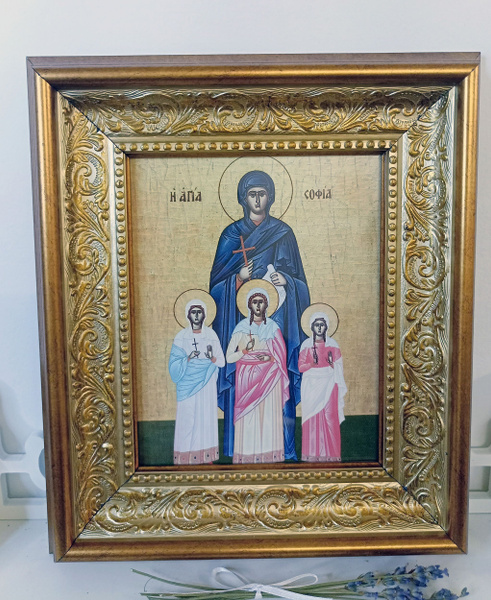 Икона Святая София, Вера Надежда Любовь 23х27см!!! большая - купить по ...