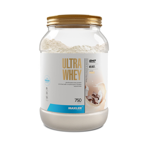Протеин сывороточный для мужчин и женщин Maxler Ultra Whey 750г Шоколад ...