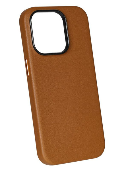Чехол с MagSafe для iPhone 12 Кожаный (Leather Co)-Коричневый - купить ...