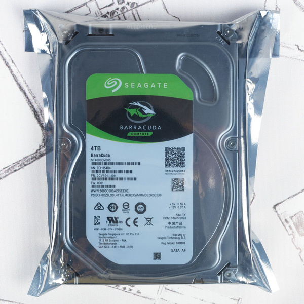 4 ТБ Внутренний жесткий диск Seagate 3.5" жесткий диск BarraCuda 4Tb ...
