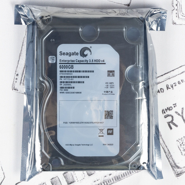 3.5" жесткий диск Seagate Enterprise 6Tb HDD 6 ТБ Внутренний жесткий ...
