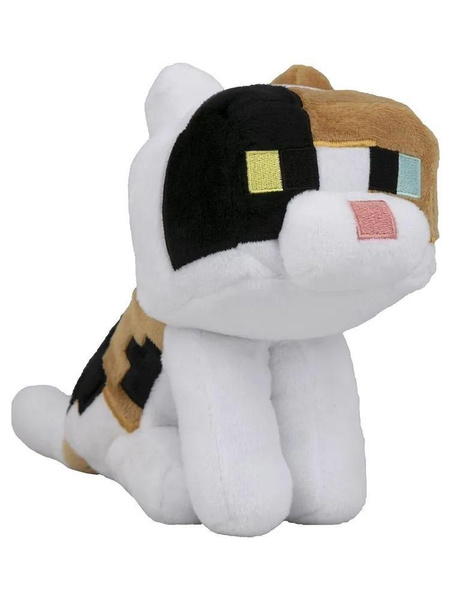 Мягкая игрушка Майнкрафт Ситцевая Кошка Minecraft Calico Cat 23см