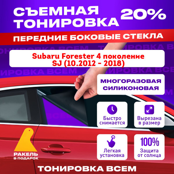 Тонировка съемная Тонировка Всем, 20%, 100x100 см купить по выгодной ...